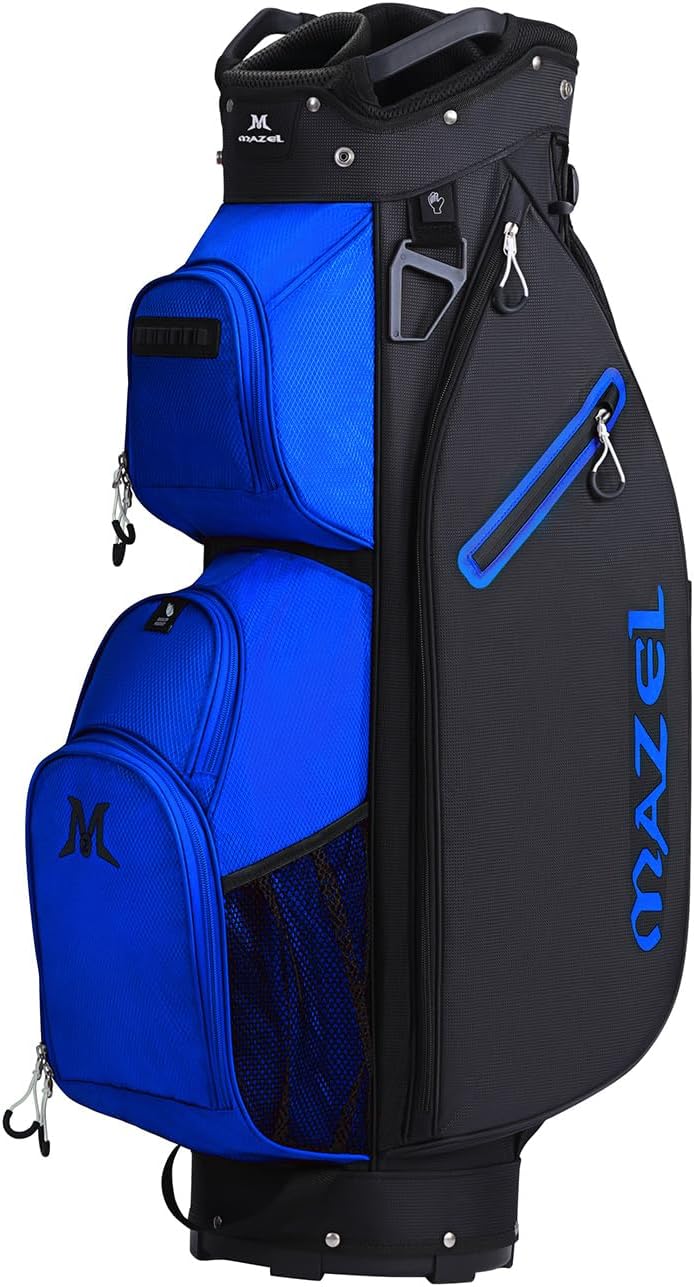 MAZEL Golf Cart Bag with 7-Way Full Length Dividers Top and 9 Pockets,Lightweight Golf Club Bag for Men & Women - Image 1